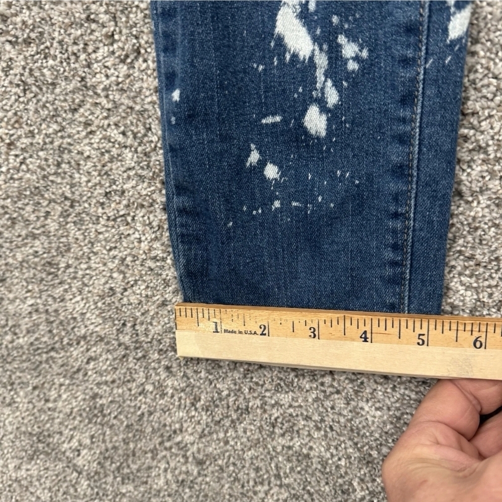 VIP Jeans Distressed Ripped Edgy Dark Wash Bleached Streetwear - Picture 3 of 8